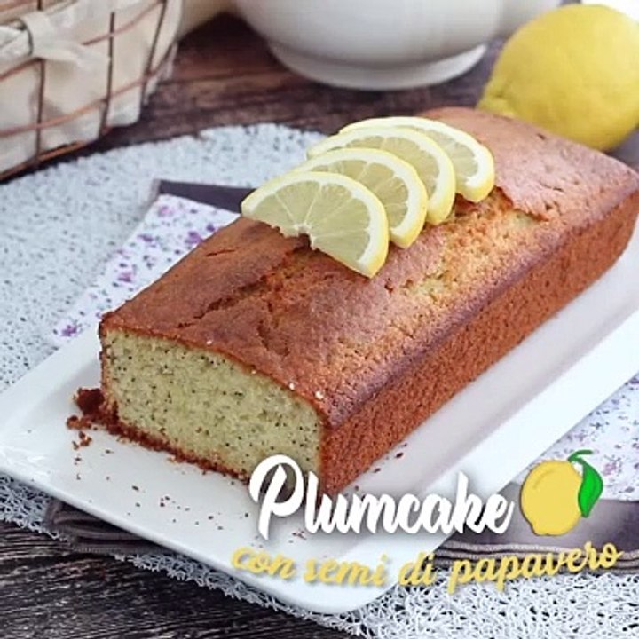 Plumcake limone e semi di papavero