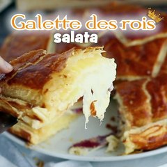 Torta salata con patate, scamorza e salame