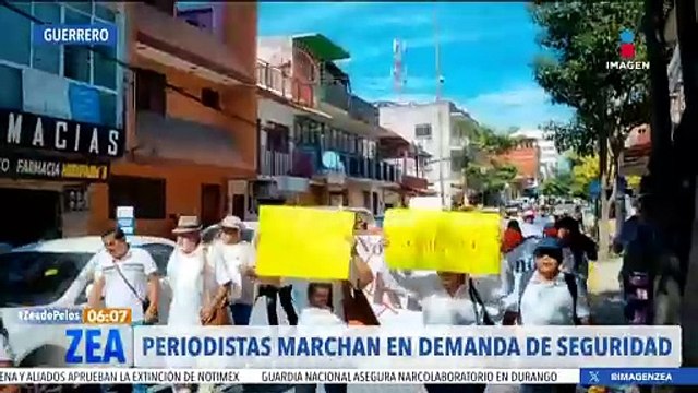 Periodistas marchan en Chilpancingo en demanda de seguridad para informar