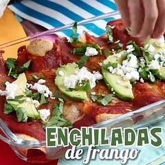 Enchiladas de frango com molho chili