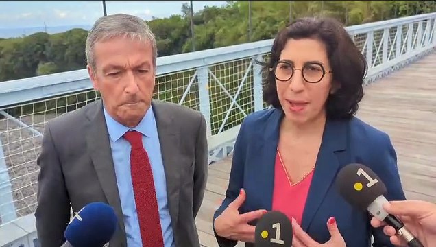 Pont suspendu : les ministres saluent la rénovation