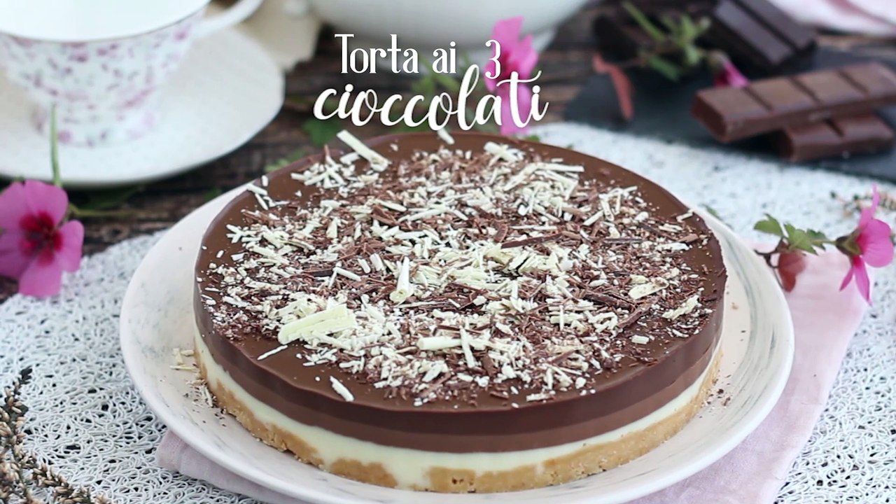Torta ai tre cioccolati