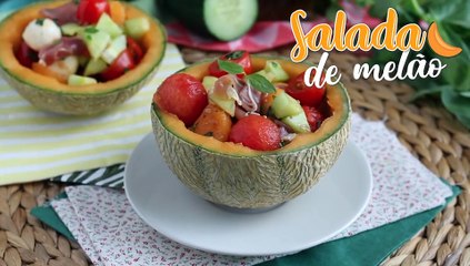 Salada de melão colorida