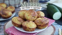 Muffin salati con zucchine e formaggio caprino