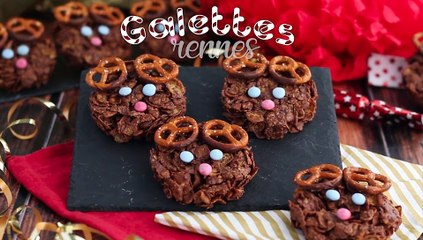 Galettes roses des sables rennes de noël