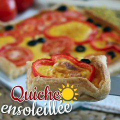 Quiche carottes poivrons tomates