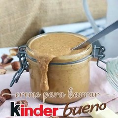 Creme para barrar kinder bueno - apenas 2 ingredientes