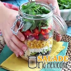 Salad jar à la mexicaine