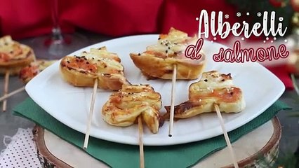 Alberelli di sfoglia al salmone