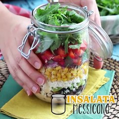 Insalata messicana in barattolo (salad jar)