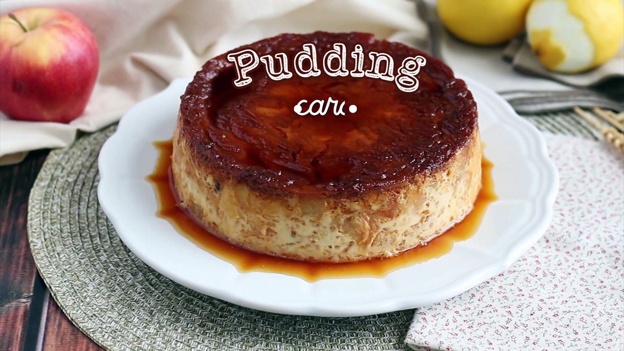 Pudding di mele e caramello