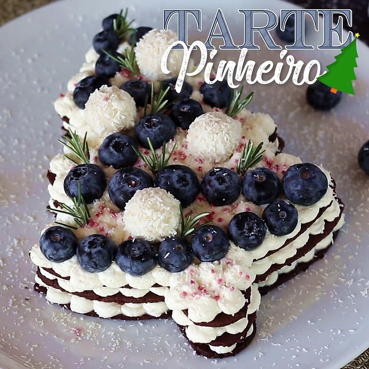 Tarte pinheiro de natal