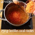 Dahl de lentilles corail facile