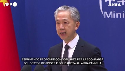 Pechino ricorda Kissinger: "Un vecchio e buon amico"