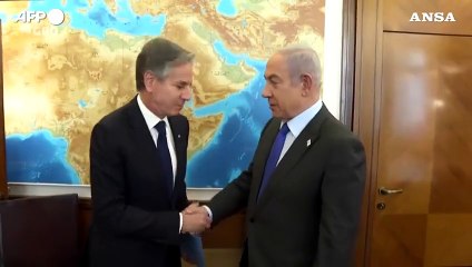 Netanyahu a Blinken: "Riconoscenti per il sostegno degli Usa"