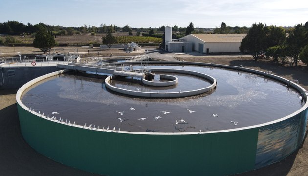 Reportage à la STEP de Lunel avec le maire Pierre Soujol et Bio-UV