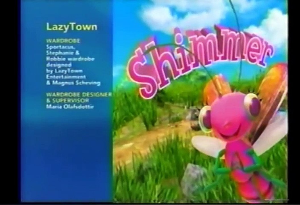 LazyTown Nick Jr. Split Screen Credits