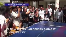 Aksi Menko Polhukam Mahfud Main Tenis Meja dan Nyanyi Bareng Once