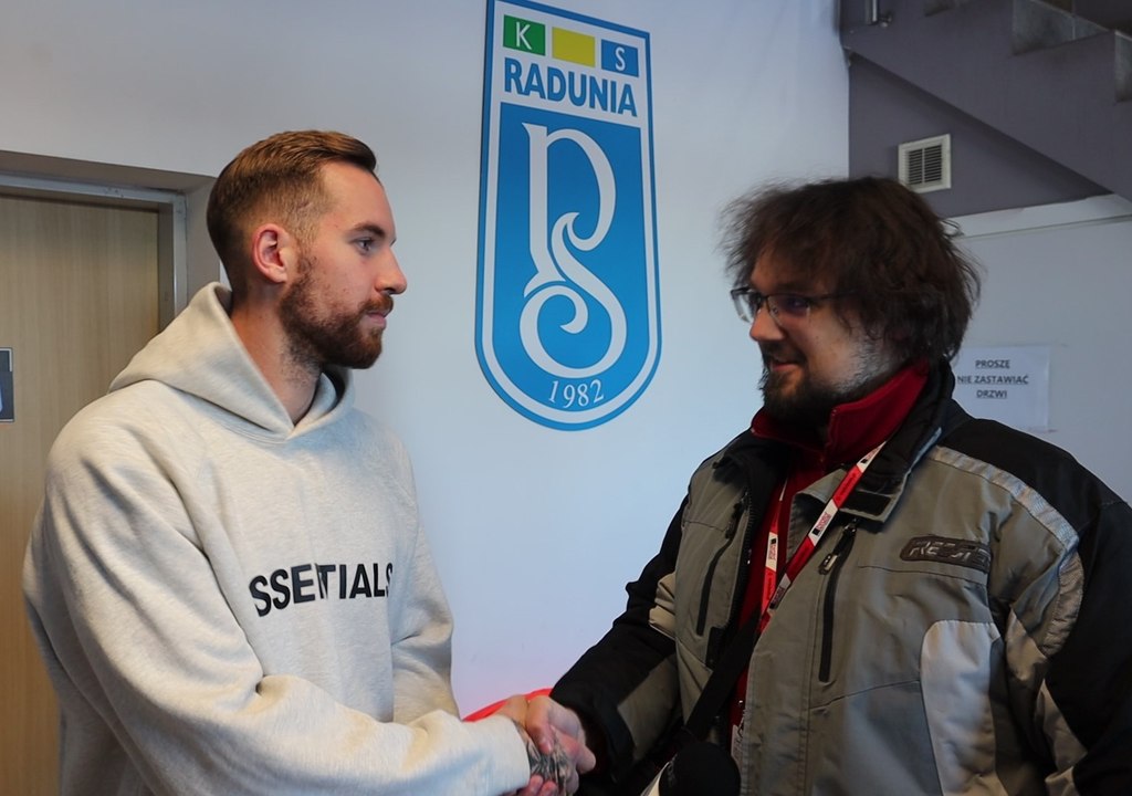 Michał Biskup opowiada o grze w Raduni Stężyca
