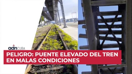 Peligro: Puente elevado del tren en malas condiciones
