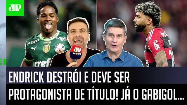 OLHA ISSO! O Endrick vai SER CAMPEÃO JOGANDO MUITO, já o Gabigol... Palmeiras DÁ AULA ao Flamengo!
