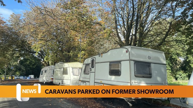 Bristol November 30 Headlines: Caravans have parked on a former showroom site