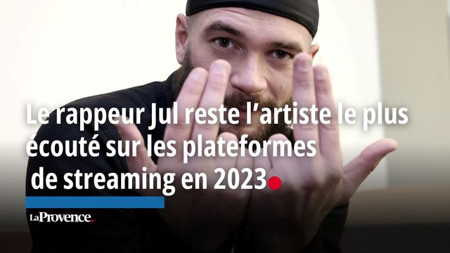 Le rappeur marseillais Jul reste l'artiste le plus écouté des plateformes de streaming en 2023