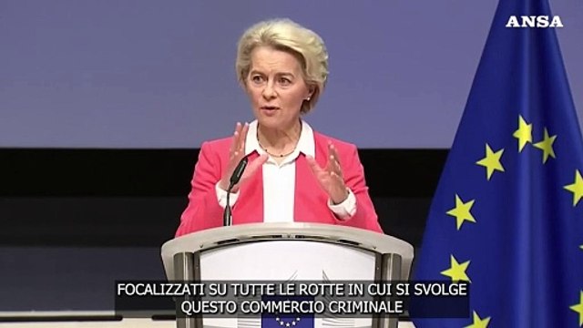 Migranti, von der Leyen: Un'alleanza globale per combattere i trafficanti
