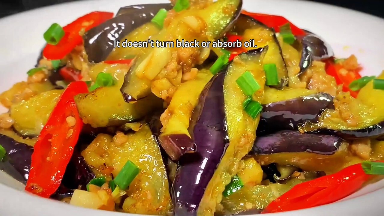 Chinese cuisine recipe,teach you how to make  delicious braised eggplant that is even more delicious