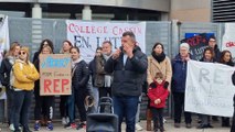 Le maire Gilles d'Ettore apporte son soutien aux enseignants grévistes à Agde