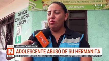 Adolescente abusó sexualmente de su hermana menor