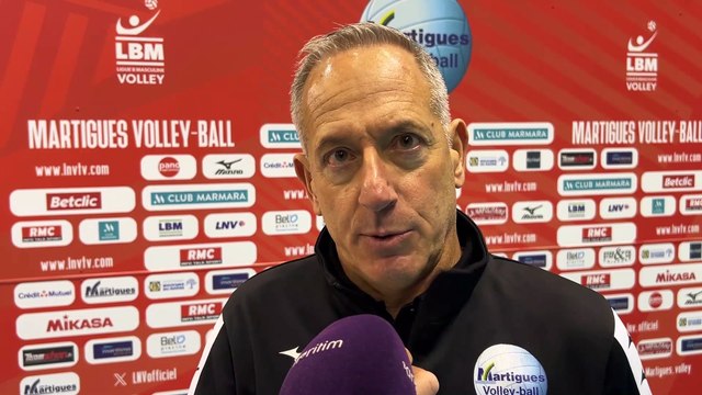 Christophe Charroux après la défaite de Martigues Volley contre Fréjus