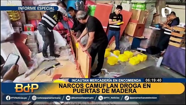 Querían enviar 'sanguchito' de droga a Bolivia: hallan cocaína camuflada en puertas de madera