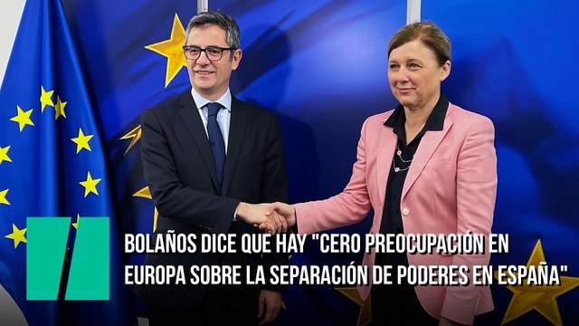 Felix Bolaños, sobre la ley de Amnistía: Hay cero preocupación de la Comisión Europea sobre la salud y la fortaleza del Estado de Derecho y la separación de poderes en España