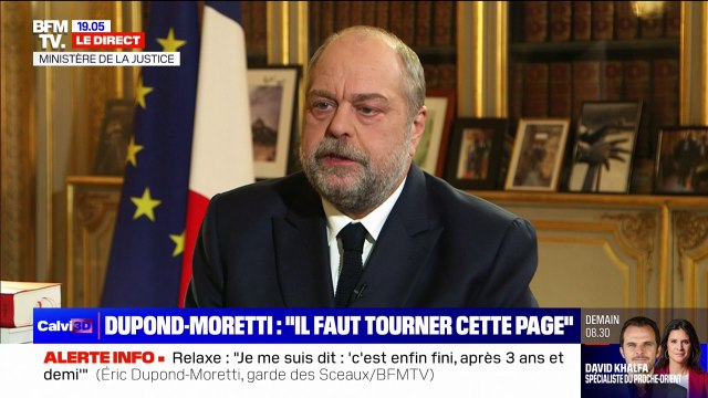 Éric Dupond-Moretti après avoir été relaxé: Mon état d'esprit aujorud'hui, c'est qu'il faut tourner cette page