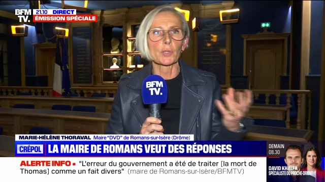 Mort de Thomas: pour Marie-Hélène Thoraval (maire DVD de Romans-sur-Isère), la réponse pénale ne correspond pas à la situation dans le quartier de la Monnaie