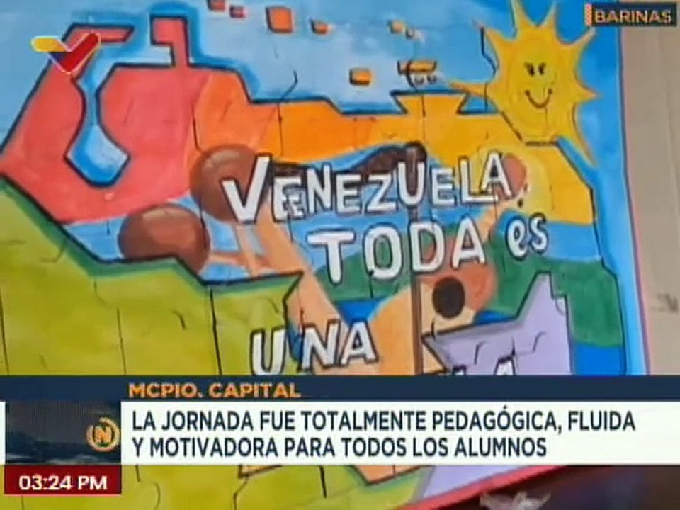 Barinas | Estudiantes participan masivamente en el simulacro electoral en defensa del Esequibo