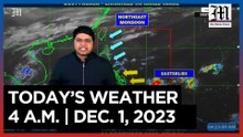 Today's Weather, 4 A.M. | Dec. 1, 2023