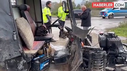 Patpat ile kamyon kafa kafaya çarpıştı: Karı koca yaralandı