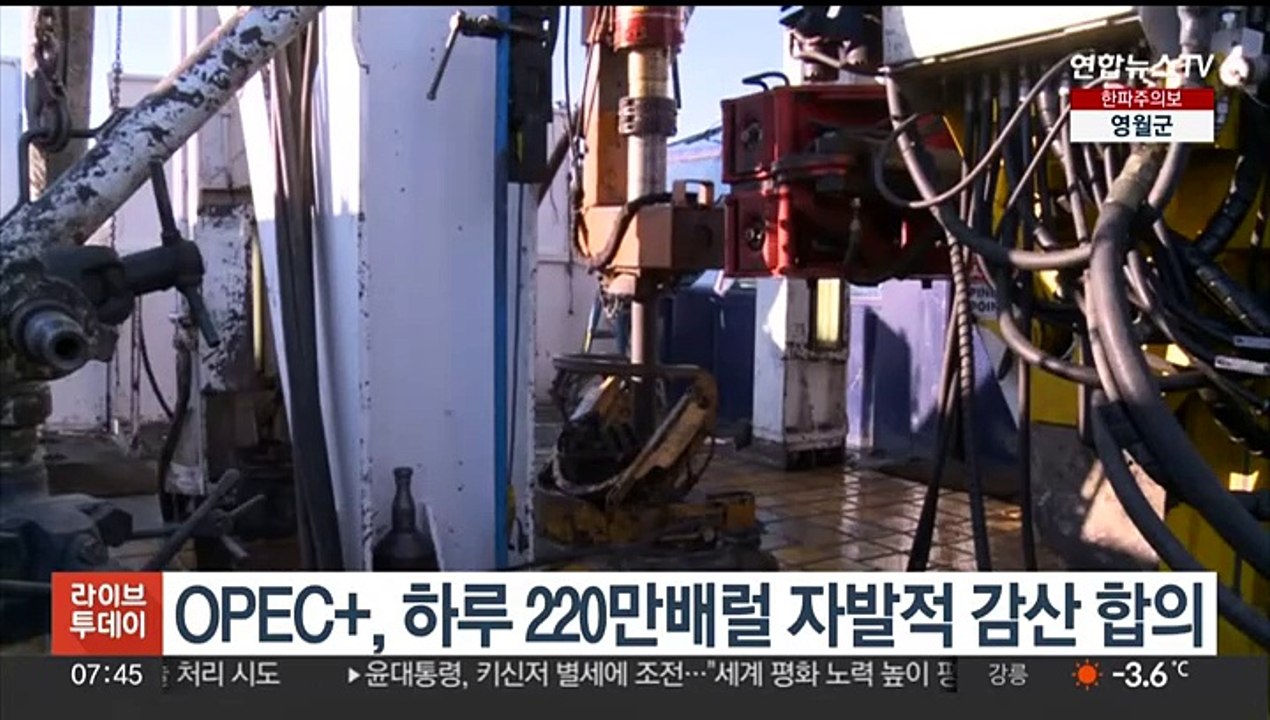 OPEC 플러스, 하루 220만배럴 자발적 감산 합의