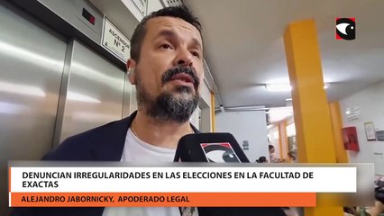 下载视频: Denuncian irregularidades en las elecciones en la Facultad de Exactas