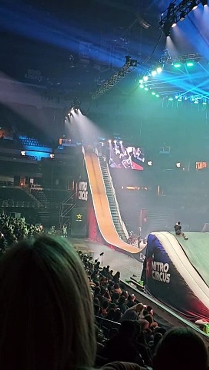Performer Falls Off Giant Ramp