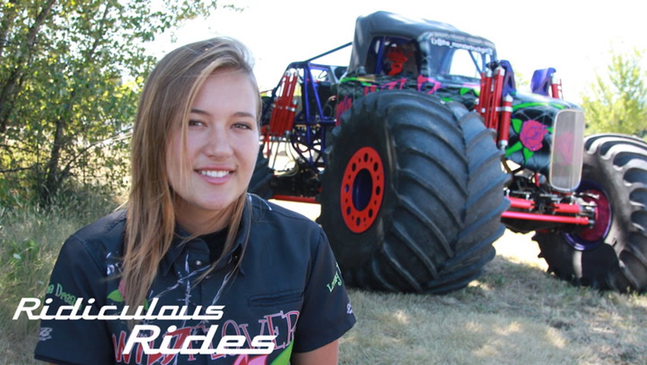 America's Youngest Pro Female Monster Truck Driver | Ridiculous Rides