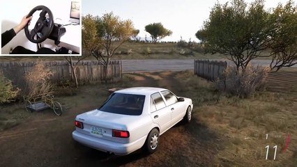 Forza Horizon 5  Nissan Tsuru ( steering wheel gameplay )