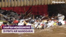 Sampah Menggunung di Pintu Air Manggarai, Status Siaga 3