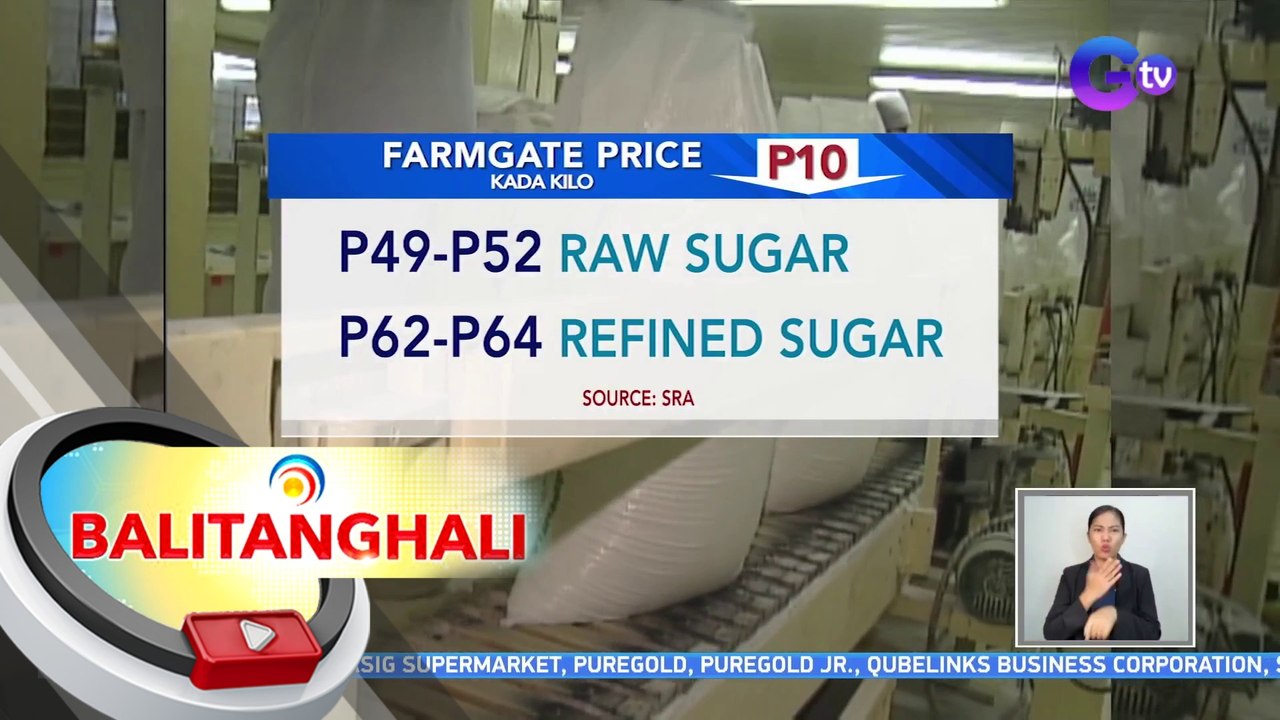 P85/kilo na SRP sa asukal, gustong itakda ng Sugar Regulatory Administration | BT