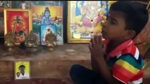 “சாமி கேப்டன் நல்லா இருக்கனும்” விஜயகாந்துக்காக கடவுளுடன் பாசப்போராட்டம் நடத்தும் 5 வயது மழலை