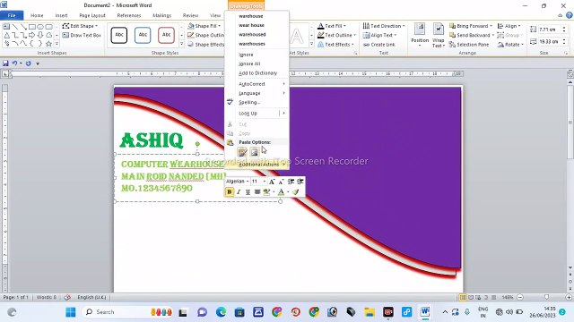 bill book kaise banaye __ ms word me bill book banana sikhe __ make a biil book _ A5 size paper __