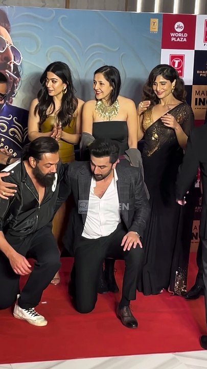 Animal Full Star Cast Spotted At The Special Screening Event In Inox ...