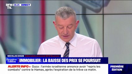 Immobilier: la baisse des prix se poursuit